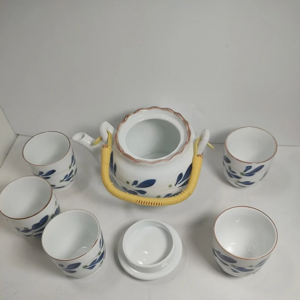 Vintage Chinese 6-Piece Porcelain‎ Tea Set in Original Gift Box NEW